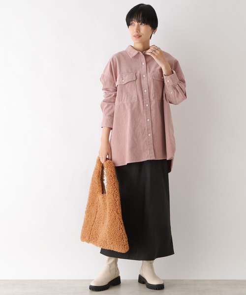 LEPSIM（レプシィム）の「コーデュロイBIGシャツ 908985（シャツ