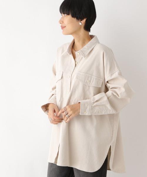 LEPSIM（レプシィム）の「コーデュロイBIGシャツ 908985（シャツ