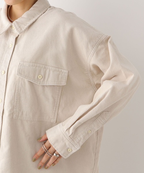 レプシィム　コーデュロイBIGシャツ 楽天市場】コーデュロイBIGシャツ LEPSIM レプシィム トップス