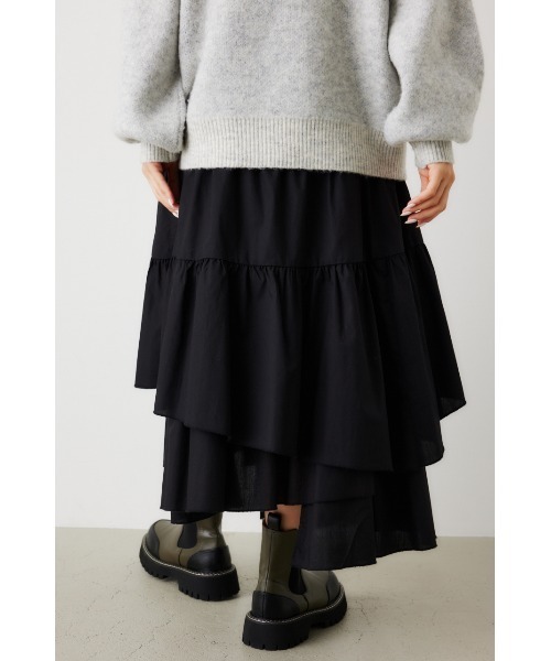 RODEO CROWNS WIDE BOWL（ロデオクラウンズワイドボウル）の「ランダムティアードスカート（スカート・レディース・オフホワイト/ブラック・FREE）」の11枚目の写真