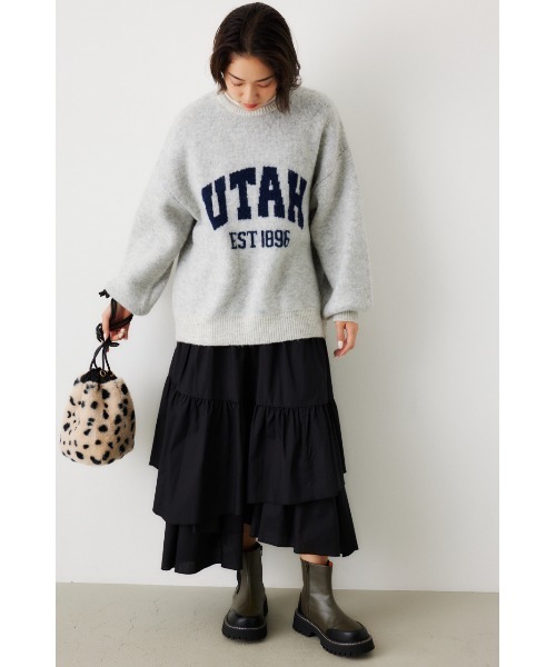 RODEO CROWNS WIDE BOWL（ロデオクラウンズワイドボウル）の「ランダムティアードスカート（スカート・レディース・オフホワイト/ブラック・FREE）」の12枚目の写真