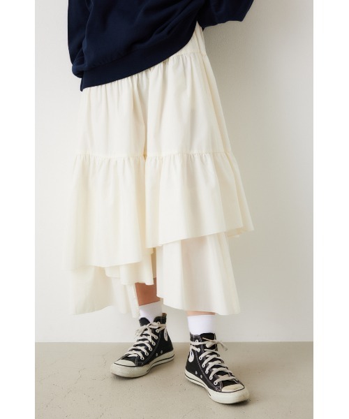 RODEO CROWNS WIDE BOWL（ロデオクラウンズワイドボウル）の「ランダムティアードスカート（スカート・レディース・オフホワイト/ブラック・FREE）」の14枚目の写真