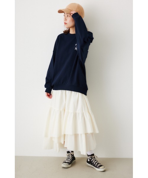 RODEO CROWNS WIDE BOWL（ロデオクラウンズワイドボウル）の「ランダムティアードスカート（スカート・レディース・オフホワイト/ブラック・FREE）」の18枚目の写真