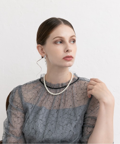 Cupid Heart(キューピッドハート)の「【Cupid Heart】結婚式アクセ!ビジュー×ドロップパールイヤリング(イヤリング・レディース・ゴールド/シルバー・MEDIUM)」の13枚目の写真