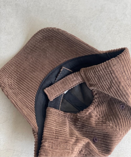 Thevon（ゼボン）の「コーデュロイ刺繍ロゴキャップ（キャップ・レディース・アイボリー/ブラック/ブラウン・FREE）」の8枚目の写真