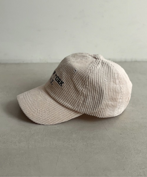 Thevon（ゼボン）の「コーデュロイ刺繍ロゴキャップ（キャップ・レディース・アイボリー/ブラック/ブラウン・FREE）」の12枚目の写真