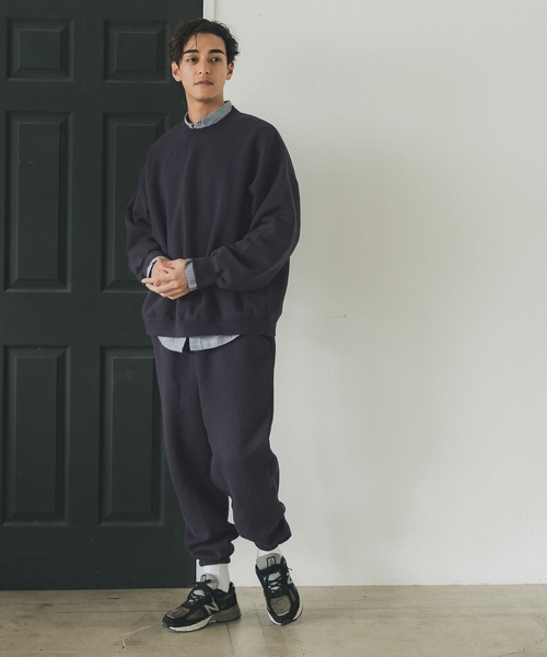 coca(coca)(コカ)の「メンズ ヴィンテージ加工裏起毛パンツ(スウェットパンツ・メンズ・チャコール/ネイビー・L/M/XL)」の8枚目の写真