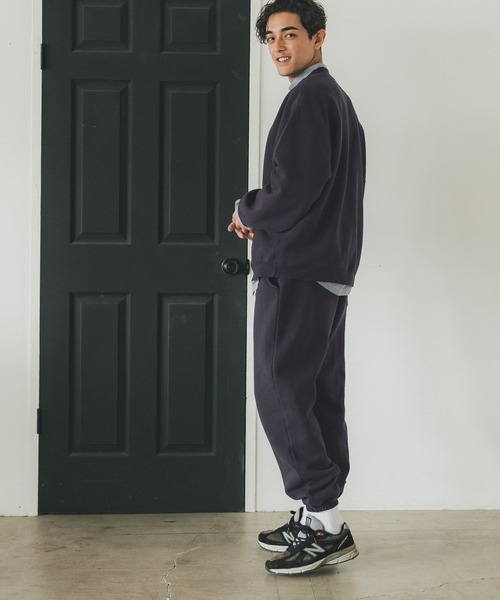 coca(coca)(コカ)の「メンズ ヴィンテージ加工裏起毛パンツ(スウェットパンツ・メンズ・チャコール/ネイビー・L/M/XL)」の9枚目の写真