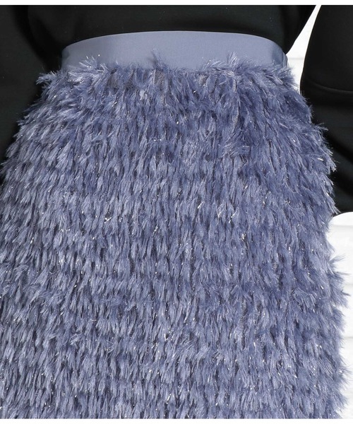 Settimissimo（セッティミッシモ）の「フリンジ ジャガード ナロースカート（スカート・レディース・グレー/ブラック・FREE）」の12枚目の写真