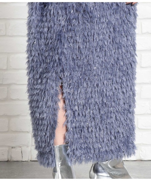 Settimissimo（セッティミッシモ）の「フリンジ ジャガード ナロースカート（スカート・レディース・グレー/ブラック・FREE）」の13枚目の写真