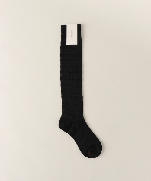 IENA LA BOUCLE（イエナラブークル）の「【babaco/ババコ】SHEER STRIPE STOCKING ソックス（ソックス/靴下・レディース・アイボリー/ブラック・FREE）」の2枚目の写真