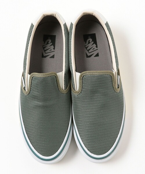 BEAMS(ビームス)の「VANS / TOKYO CRUISE スリッポン リイシュー 98 SP(スリッポン・メンズ・オリーブ/ネイビー・27.0cm/29.0cm/26.5cm/28.5cm/28.0cm/27.5cm/26.0cm)」の3枚目の写真
