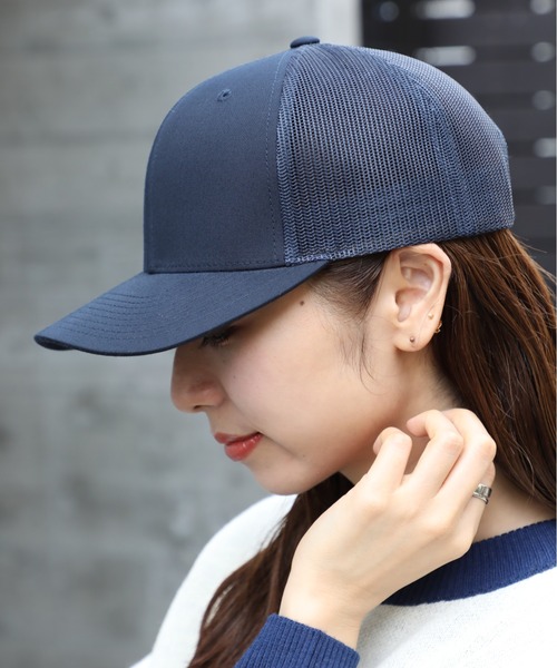 FLEXFIT（フレックスフィット）の「【FLEXFIT】日本限定モデル！リサイクルドレトロトラッカーメッシュキャップ FL6606R MURS（キャップ・メンズ・ライトブラウン/ホワイト/ブラック/ネイビー・FREE）」の16枚目の写真