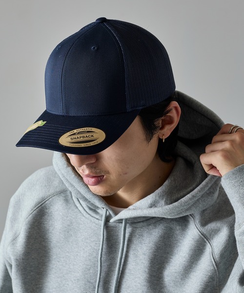 CALIFOLKS メッシュキャップ　ネイビー　フリー　新品未着用 AZ-66335】 ユーティリティ メッシュキャップ(単色タイプ