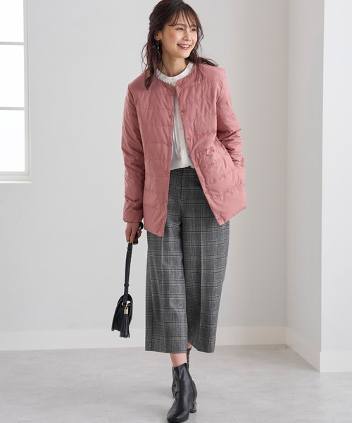 BELLUNA PLUS(ベルーナ)の「ウール調センタープレスクロップドパンツ(その他パンツ・レディース・テラコッタ/ブラウン系その他/チャコール/グレー系その他/ダークグレー/ベージュ系その他/キャメル/ストライプ/グレー系その他2・SMALL/LARGE/MEDIUM/X-LARGE)」の19枚目の写真