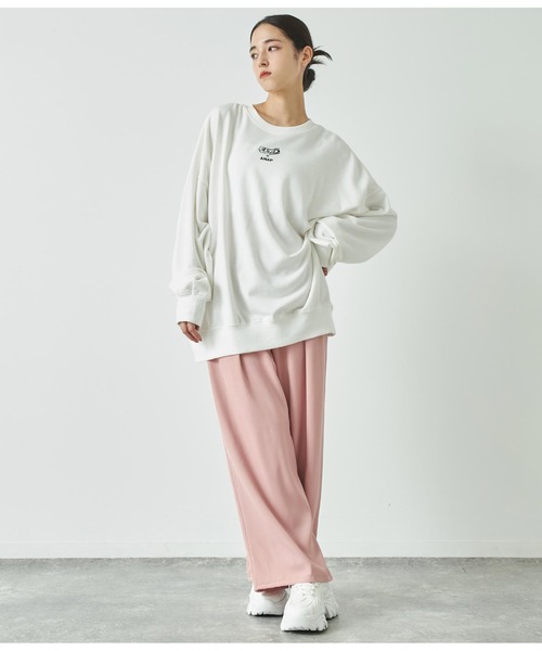 ANAP(アナップ)の「ZIPスラックスパンツ(スラックス・レディース・ピンク/イエロー×グリーン/ブラック・FREE)」の14枚目の写真