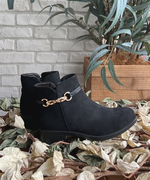LUGG NAGG(ラグナグ)の「【Fiammifero】ビットつきサイドファスナーショートブーツ【軽量】(ブーツ・レディース・ダークブラウン/ベージュ/ブラック・LL/M/S/L)」の17枚目の写真