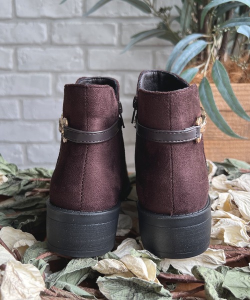 LUGG NAGG(ラグナグ)の「【Fiammifero】ビットつきサイドファスナーショートブーツ【軽量】(ブーツ・レディース・ダークブラウン/ベージュ/ブラック・LL/M/S/L)」の19枚目の写真