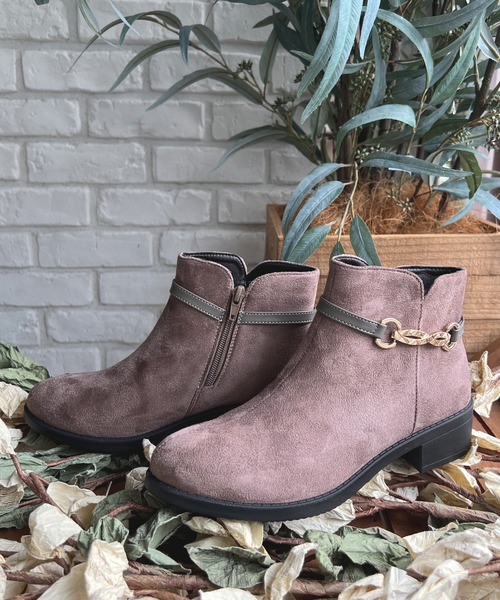 LUGG NAGG(ラグナグ)の「【Fiammifero】ビットつきサイドファスナーショートブーツ【軽量】(ブーツ・レディース・ダークブラウン/ベージュ/ブラック・LL/M/S/L)」の20枚目の写真