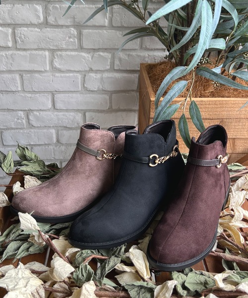 LUGG NAGG(ラグナグ)の「【Fiammifero】ビットつきサイドファスナーショートブーツ【軽量】(ブーツ・レディース・ダークブラウン/ベージュ/ブラック・LL/M/S/L)」の21枚目の写真