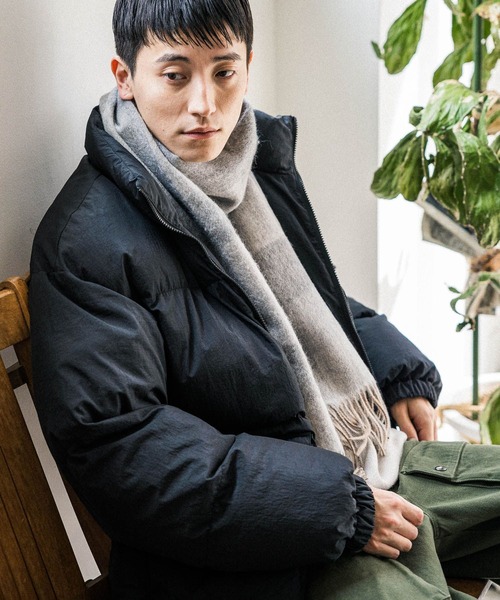 niko and...（ニコアンド）の「配色リバーシブルストール（ストール/ショール・メンズ・グレー/オレンジ/ベージュ/ブラウン・FREE）」の12枚目の写真