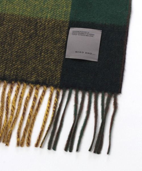 niko and...（ニコアンド）の「配色リバーシブルストール（ストール/ショール・メンズ・グレー/オレンジ/ベージュ/ブラウン・FREE）」の16枚目の写真