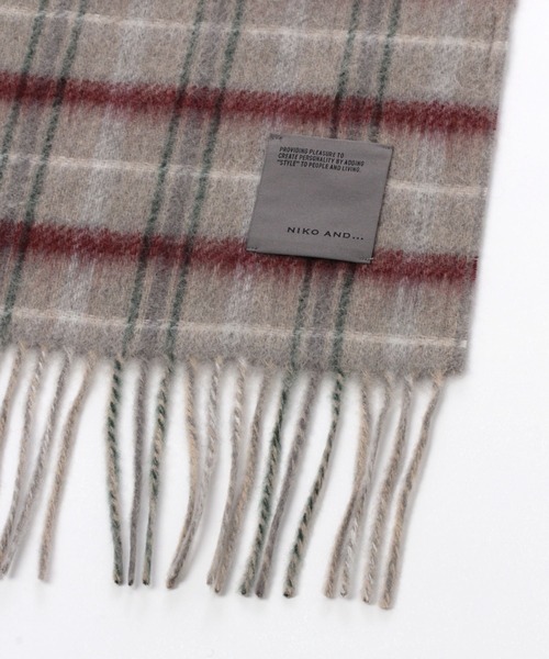 niko and...（ニコアンド）の「配色リバーシブルストール（ストール/ショール・メンズ・グレー/オレンジ/ベージュ/ブラウン・FREE）」の20枚目の写真