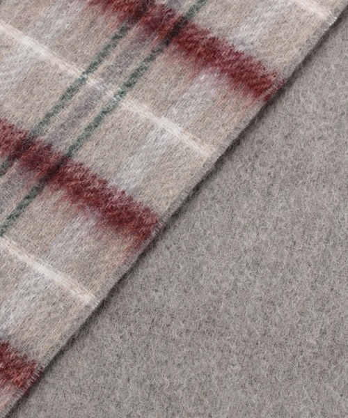 niko and...（ニコアンド）の「配色リバーシブルストール（ストール/ショール・メンズ・グレー/オレンジ/ベージュ/ブラウン・FREE）」の21枚目の写真