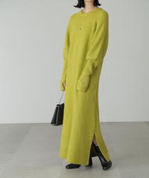 FREE'S MART | ボリュームスリーブ畦ニットワンピース(ワンピース)