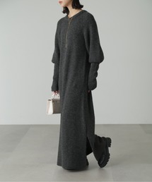 FREE'S MART | ボリュームスリーブ畦ニットワンピース(ワンピース)