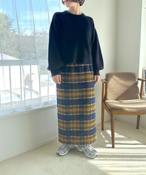 LEPSIM(レプシィム)の「5ゲージアンゴラミックスプルオーバー 984150(ニット/セーター・レディース・グレー/ブルー/ネイビー/グリーン・FREE)」の20枚目の写真