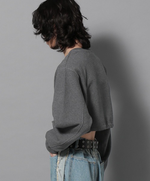 Anui(アニュイ)の「【UNISEX】フレームロゴドロストスウェット(スウェット・レディース・ブラック系/グレー・SMALL/MEDIUM)」の11枚目の写真