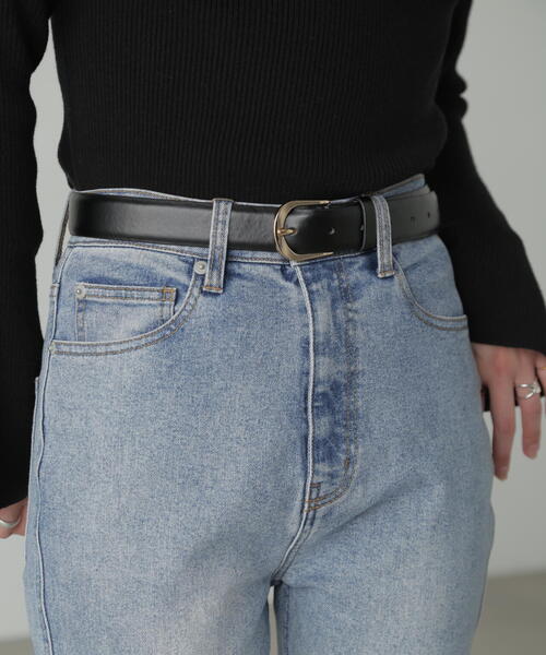 FREE'S MART（フリーズマート）の「ミドルベルト（ベルト・レディース・ブラウン/ブラック・ﾌﾘ-）」の5枚目の写真