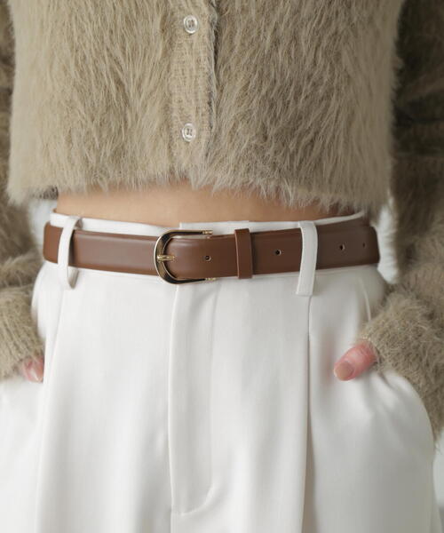 FREE'S MART（フリーズマート）の「ミドルベルト（ベルト・レディース・ブラウン/ブラック・ﾌﾘ-）」の12枚目の写真