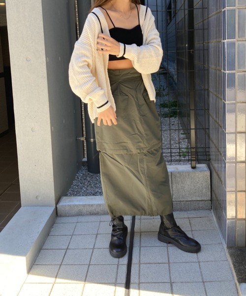 Loco Ocean（ロコオーシャン）の「カップ付き テレコリブブラトップ（チューブトップ・レディース・オフホワイト/ブラック・FREE）」の8枚目の写真