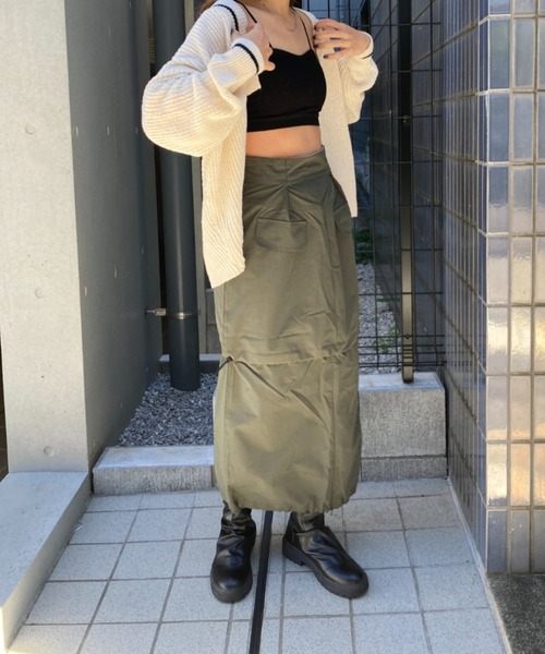 Loco Ocean（ロコオーシャン）の「カップ付き テレコリブブラトップ（チューブトップ・レディース・オフホワイト/ブラック・FREE）」の9枚目の写真