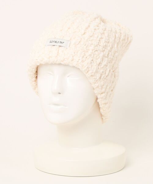3.3 Field Trip （3.3フィールドトリップ）の「【UNISEX】3.3 Field Trip／クラウドビーニー 2995808（ニットキャップ/ビーニー・レディース・アイボリー/パープル/セージグリーン・FREE）」の4枚目の写真