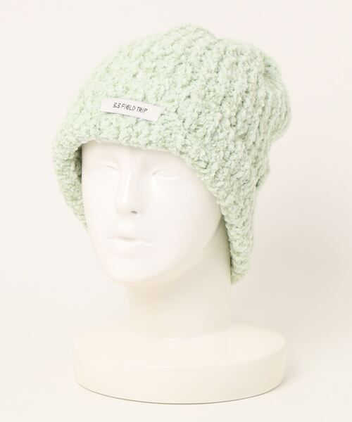 3.3 Field Trip （3.3フィールドトリップ）の「【UNISEX】3.3 Field Trip／クラウドビーニー 2995808（ニットキャップ/ビーニー・レディース・アイボリー/パープル/セージグリーン・FREE）」の5枚目の写真