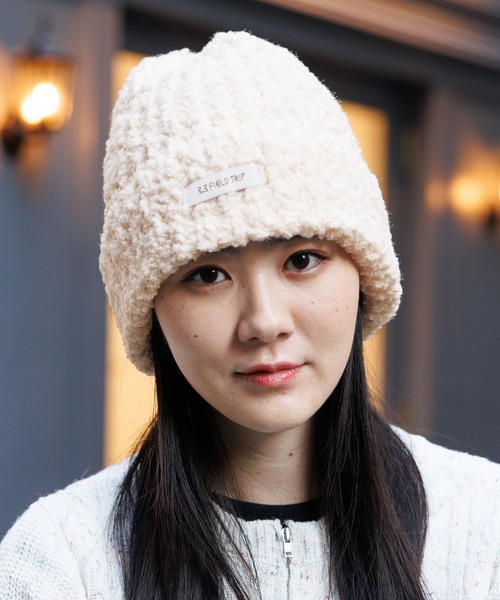 3.3 Field Trip （3.3フィールドトリップ）の「【UNISEX】3.3 Field Trip／クラウドビーニー 2995808（ニットキャップ/ビーニー・レディース・アイボリー/パープル/セージグリーン・FREE）」の16枚目の写真