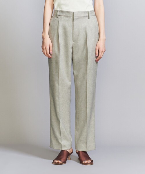 BEAUTY&YOUTH UNITED ARROWS（ビューティーアンドユースユナイテッドアローズ）の「リネンライク タックテーパード パンツ（スラックス・レディース・ナチュラル/ネイビー/その他9・L/S/XS/M）」の19枚目の写真