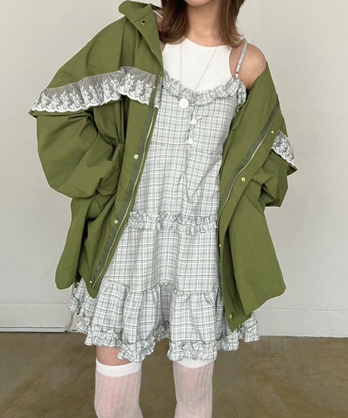 TRALALA チェック柄 ビスチェ キャミチュニック LUDIC PARK｜チェック柄キャミチュニック | Rakuten Fashion