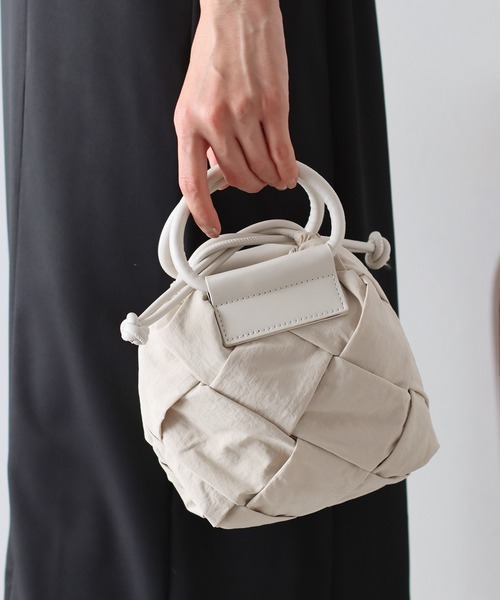 [depound] biscuit bag_navy stripe ショルダーバッグ 2WAY depound] biscuit bag_navy stripe ショルダーバッグ 2WAY