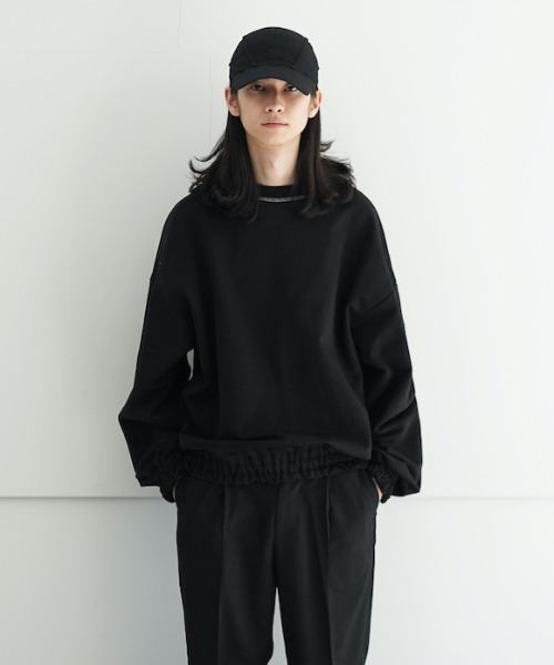 SHINYAKOZUKA（シンヤコヅカ）の「SHINYAKOZUKA ORDINARY OVERHEAD WITH NO PRINT（スウェット・メンズ・ブラック/ヘザーグレー・XS/S）」の2枚目の写真