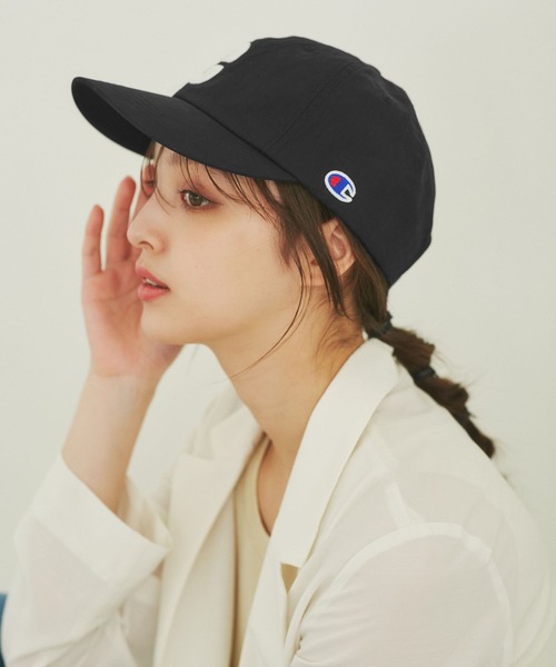 Champion（チャンピオン）の「【Champion/チャンピオン別注】ビッグロゴ刺繍キャップ/リンクコーデ（キャップ・レディース・ブラック/グリーン/キナリ・FREE）」の19枚目の写真