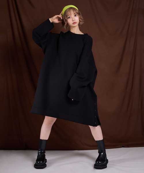 セール】【最上もが】ボンディングタックスリーブミニワンピース