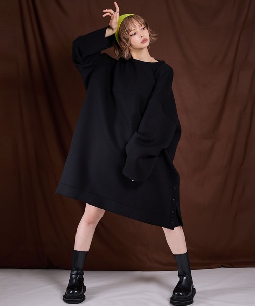 セール】【最上もが】ボンディングタックスリーブミニワンピース