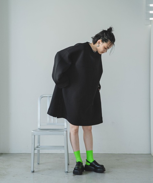 セール】ボンディングタックスリーブミニワンピース（ワンピース