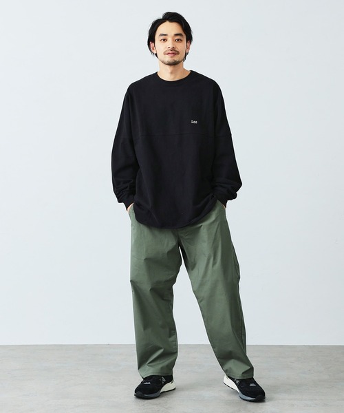 Lee（リー）の「Lee/リー【XS-XXLまで対応】ウエストゴムで楽チンFleeasy/フリージールーズ イージーパンツ/定番ベーシックカラー/フリーサイズ/イージーパンツ/ユニセックス（その他パンツ・メンズ・ブラック/ベージュ/オリーブ・FREE）」の5枚目の写真