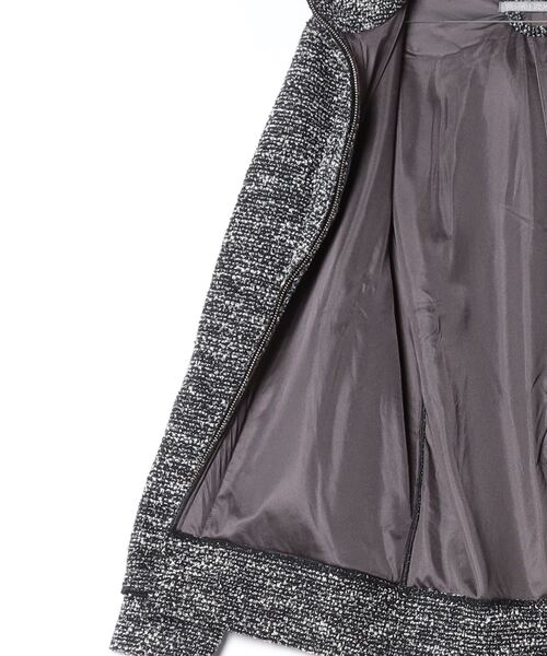 FranCisT_MOR.K.S.（フランシストモークス）の「FranCisT_MOR.K.S./フランシスト モークス/CS TWEED HOODIE JACKET（ブルゾン・メンズ・ブラック・2）」の3枚目の写真