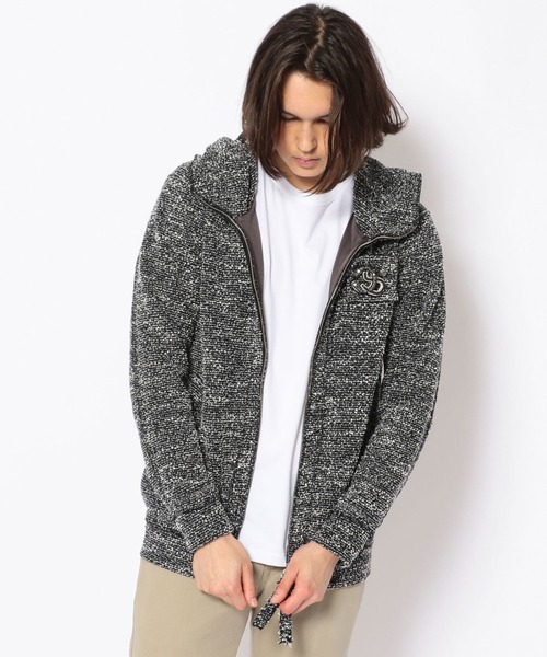 FranCisT_MOR.K.S.（フランシストモークス）の「FranCisT_MOR.K.S./フランシスト モークス/CS TWEED HOODIE JACKET（ブルゾン・メンズ・ブラック・2）」の4枚目の写真